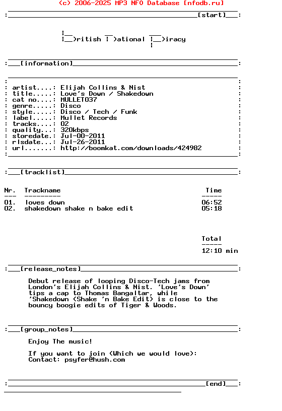 Elijah_Collins_And_Nist-Loves_Down_And_Shakedown-(MULLET037)-WEB-2011-Bnp