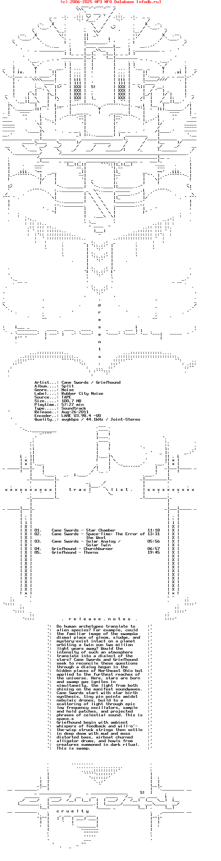 Cane_Swords_-_Griefhound_-_Split-Tape-Rubber_City_Noise-2011-CRUELTY