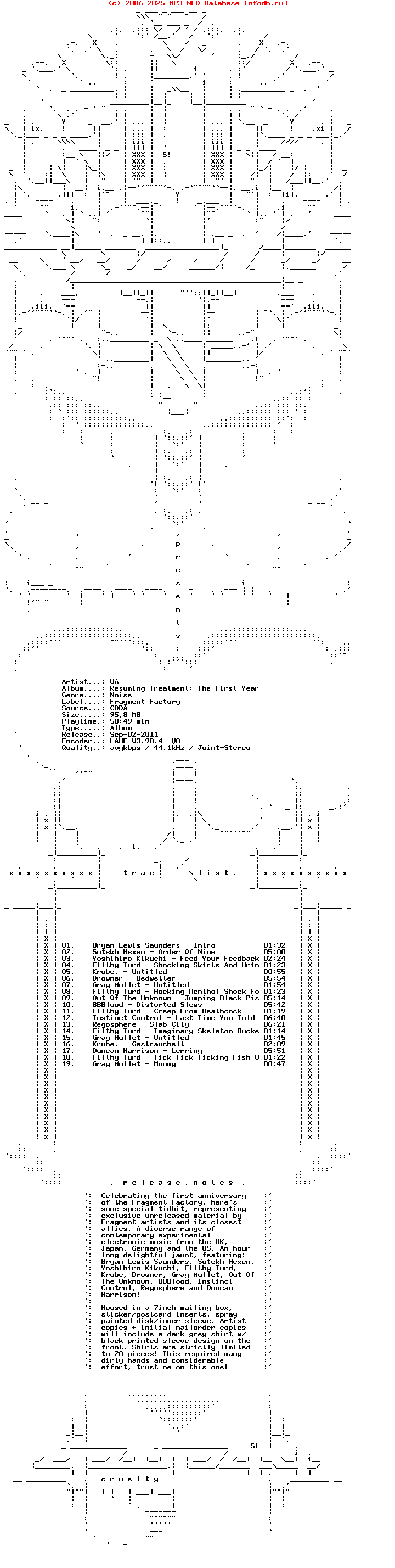 VA_-_Resuming_Treatment_The_First_Year-Fragment_Factory-2010-CRUELTY