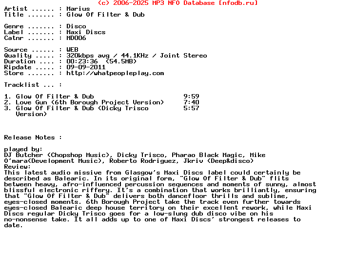 Marius-Glow_Of_Filter_And_Dub-(MD006)-WEB-2011