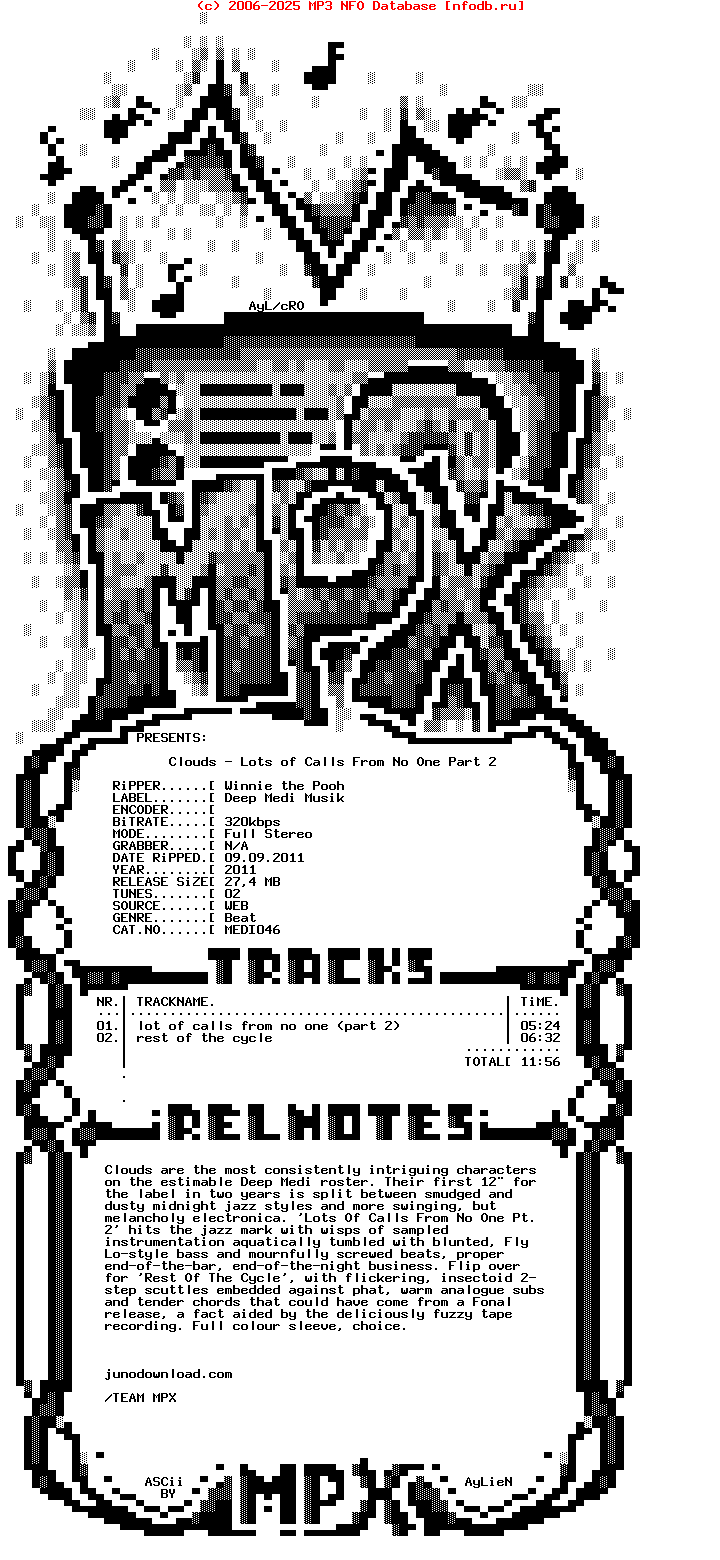 Clouds-Lots_Of_Calls_From_No_One_Part_2-(MEDI046)-WEB-2011