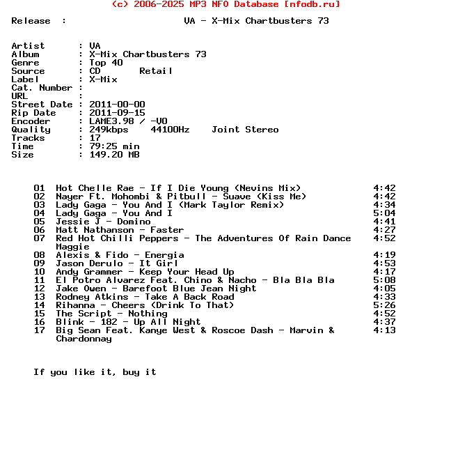 VA-X-Mix_Chartbusters_73-CD-2011