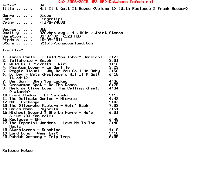 VA-Hit_It_And_Quit_It_Revue__Volume_1__With_Recloose_And_Frank_Booker-(FTIPS-74003)-WEB-2011