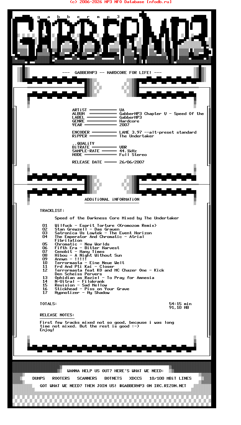 VA-Gabbermp3_Chapter_V_-_Speed_Of_The_Darkness_Core_Mixed_By_The_Undertaker-2007-gMP3