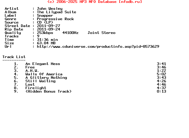 John_Wesley-The_Lilypad_Suite-(LIMITED_EDITION)-2011