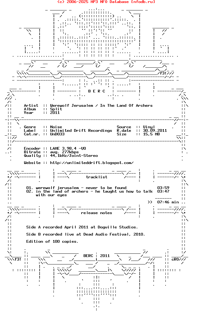 Werewolf_Jerusalem-In_The_Land_Of_Archers--Split-Vinyl-EP-2011-BERC