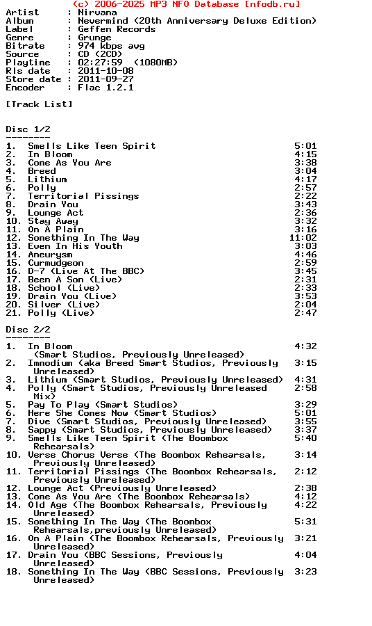 Nirvana-Nevermind-20Th_Anniversary_Deluxe_Edition-2CD-FLAC-2011