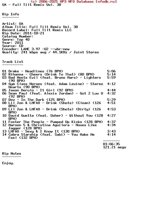 VA-Full_Tilt_Remix_Vol._38-2011