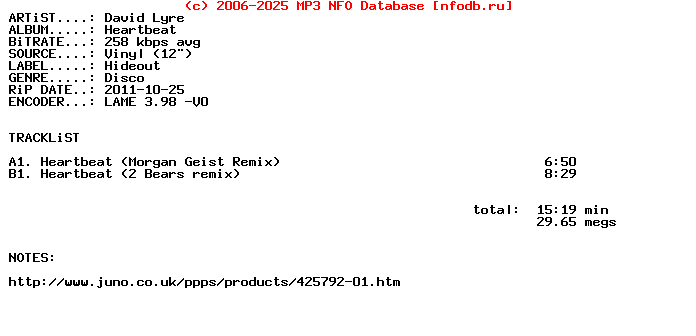 David_Lyre-Heartbeat-Hddj8-Vinyl-2011