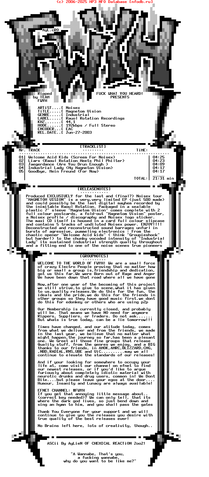Noisex-Magnetom_Vision-Limited_Edition-EP-2003-FWYH