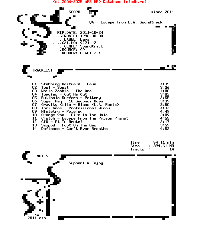 VA-Escape_From_L.A._Soundtrack-CD-1996
