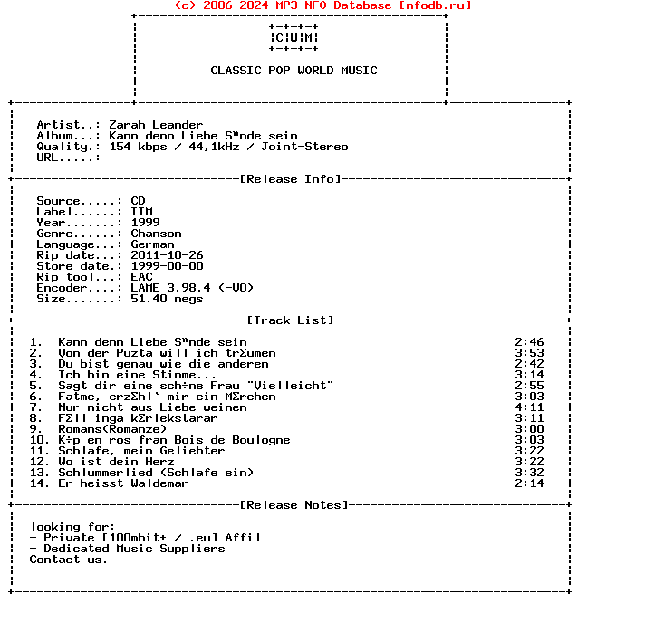 Zarah_Leander-Kann_Denn_Liebe_Suende_Sein-1999-Cwm