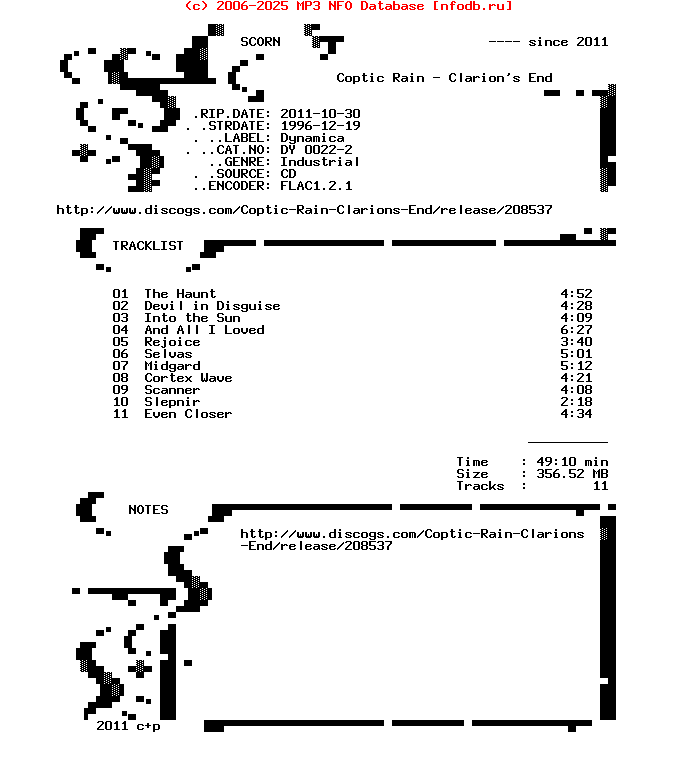 Coptic_Rain-Clarions_End-CD-1996