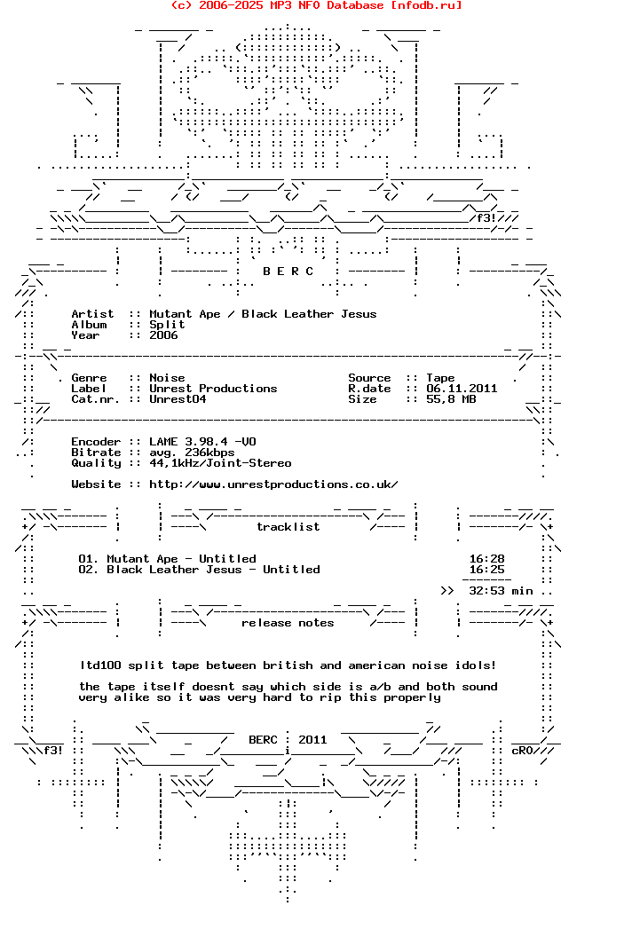 Mutant_Ape-Black_Leather_Jesus--Split-Tape-2006-BERC