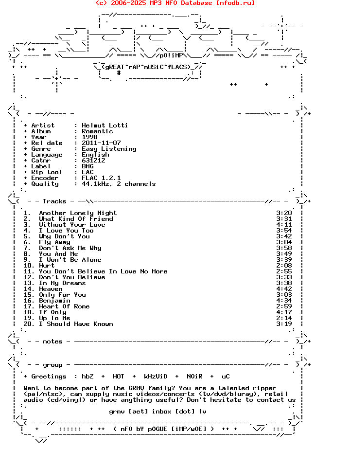 Helmut_Lotti-Romantic-REPACK-CD-FLAC-1998-GRMFLAC