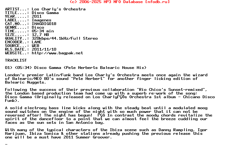 Los_Charlys_Orchestra-Disco_Gamma-(IMAGDIG018)-WEB-2011