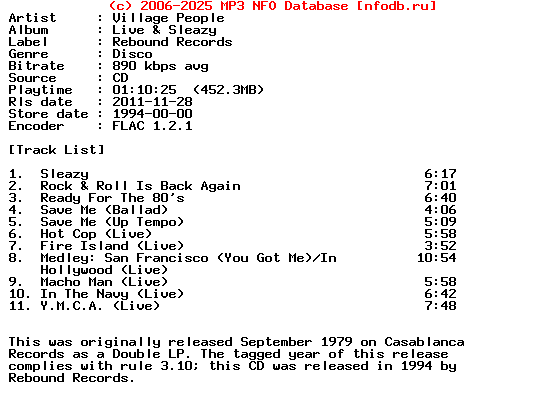 Village_People-Live_And_Sleazy-CD-FLAC-1994