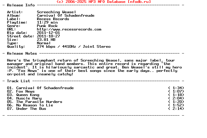 Screeching_Weasel-Carnival_Of_Schadenfreude-(LP)-2011