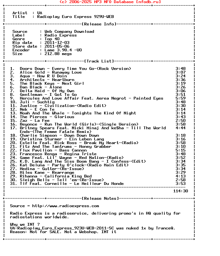 VA-Radioplay_Euro_Express_929U-WEB-2011