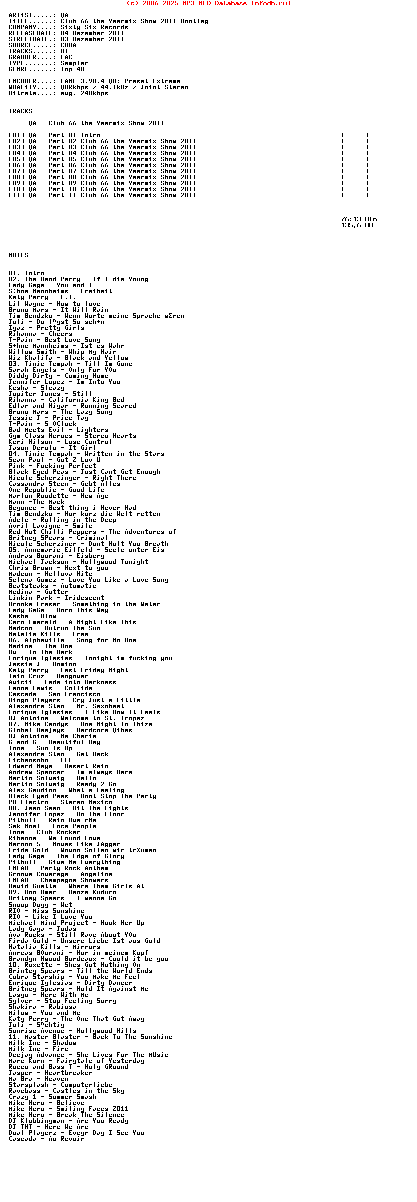 VA_-_Club_66_The_Yearmix_Show_2011-Bootleg-2011