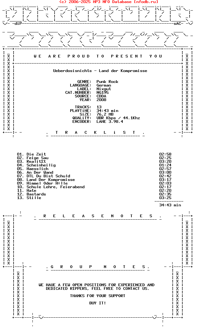 Ueberdosisnichts-Land_Der_Kompromisse-DE-2008