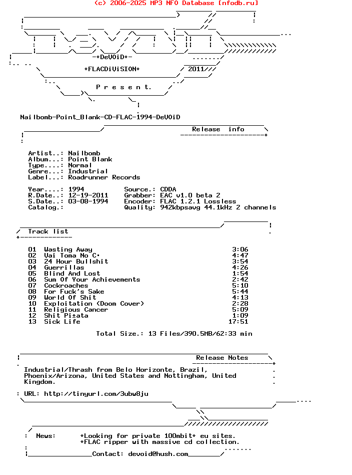 Nailbomb-Point_Blank-CD-FLAC-1994
