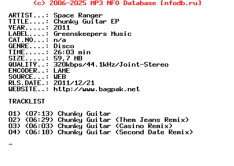Space_Ranger-Chunky_Guitar_Ep-WEB-2011
