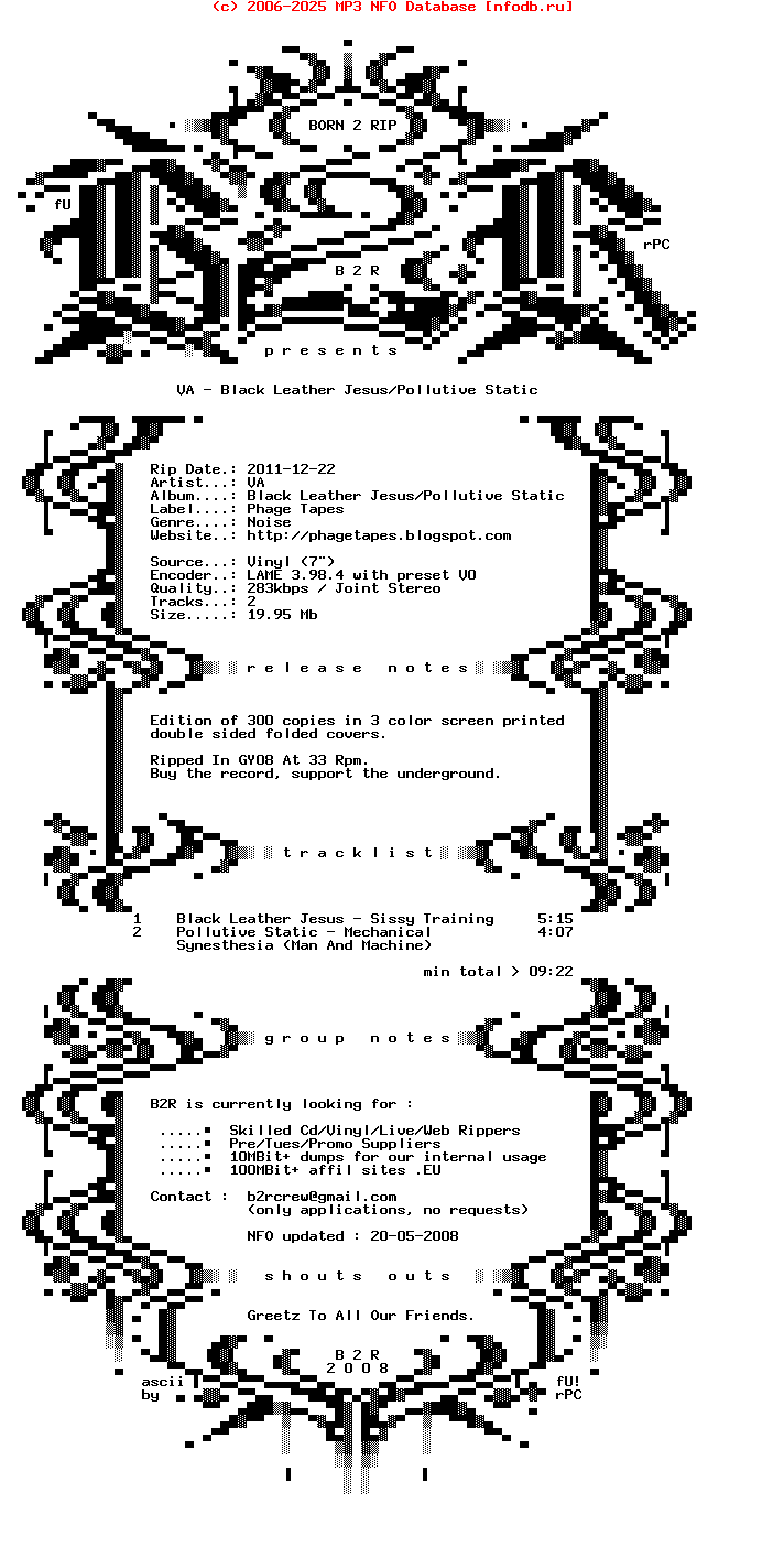 VA-Black_Leather_Jesus-Pollutive_Static-Split-7Inch-Vinyl-2011