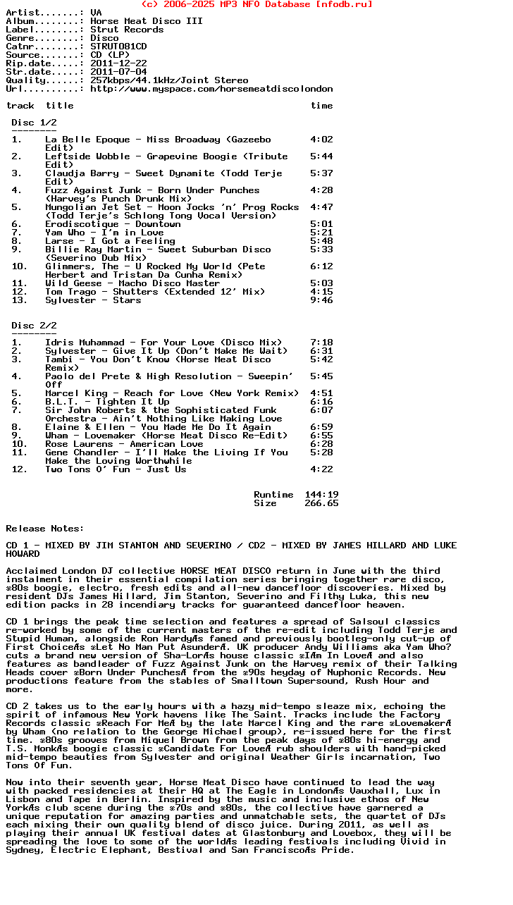 VA-Horse_Meat_Disco_Iii-2011