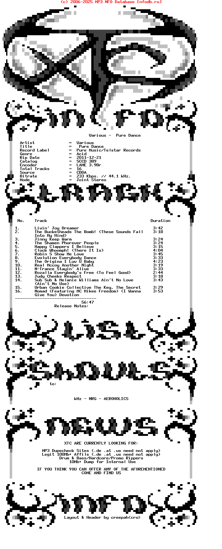 Various-Pure_Dance-Sccd_389-1996-XTC