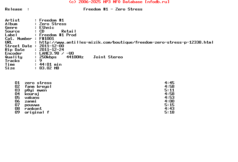 Freedom_1-Zero_Stress-(F_1001)-CD-FR-2011
