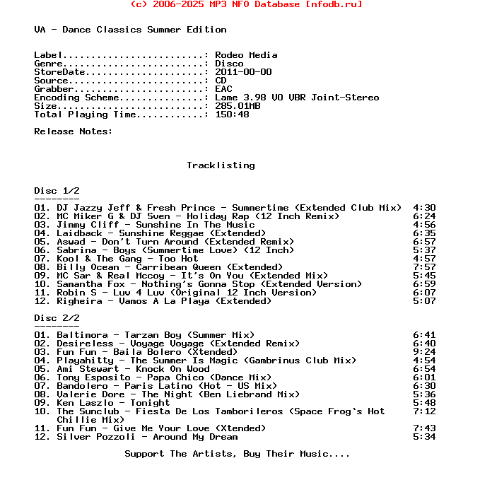 VA-Dance_Classics_Summer_Edition-2CD-2011