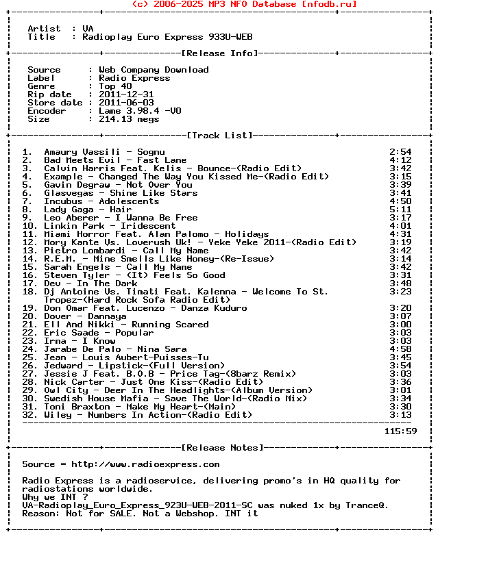VA-Radioplay_Euro_Express_933U-WEB-2011