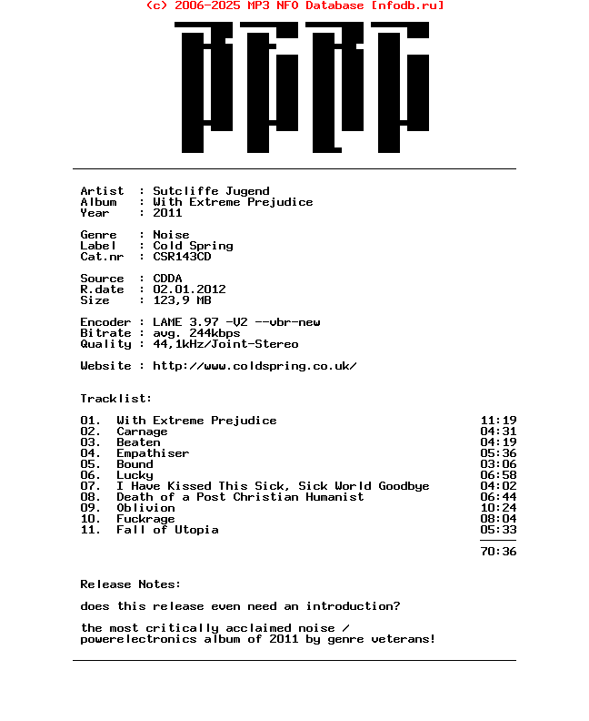 Sutcliffe_Jugend-With_Extreme_Prejudice-2011-BERC