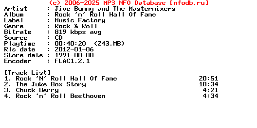 Jive_Bunny_And_The_Mastermixers-Rock_N_Roll_Hall_Of_Fame-CD-1991