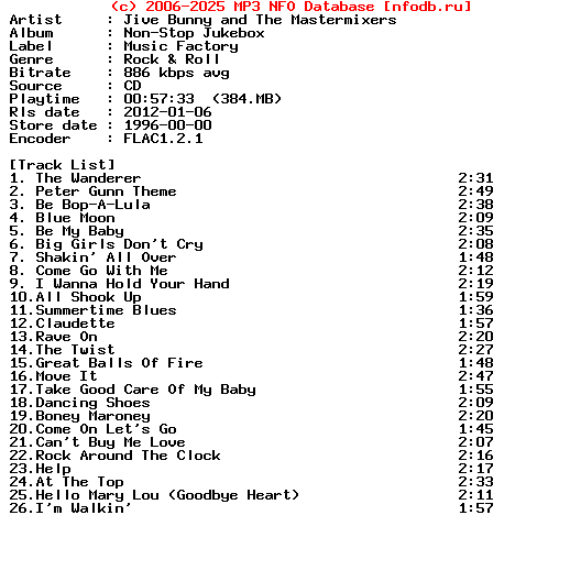 Jive_Bunny_And_The_Mastermixers-Non-Stop_Jukebox-CD-1996