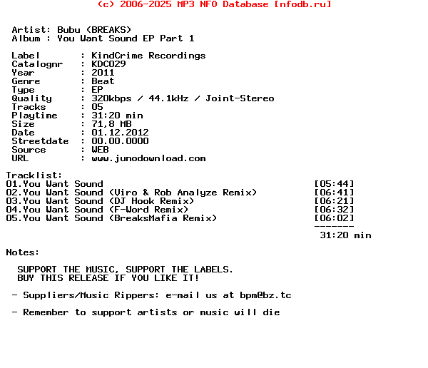 Bubu_(BREAKS)-You_Want_Sound_Ep_Part_1-(KDC029)-WEB-2011