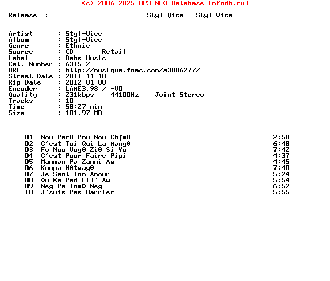 Styl-Vice-Styl-Vice-(6315-2)-CD-FR-2011