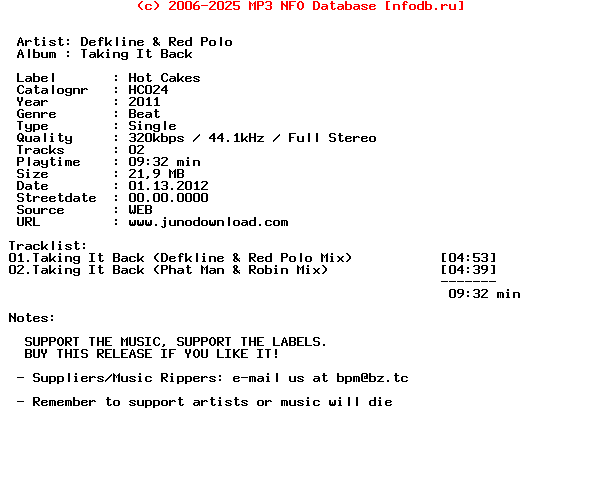 Defkline_And_Red_Polo-Taking_It_Back-(HC024)-WEB-2011