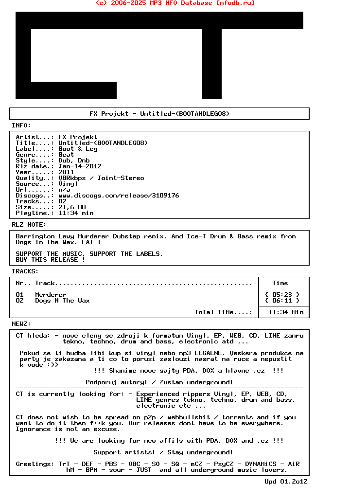 Fx_Projekt-Untitled-(BOOTANDLEG08)-Vinyl-2011-CT