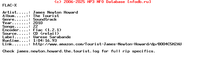 James_Newton_Howard-The_Tourist-Ost-CD-FLAC-2010-Flacx