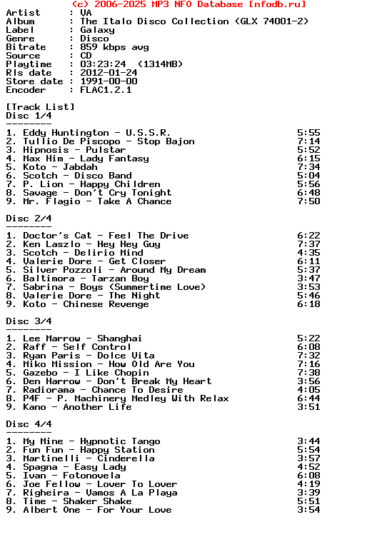 VA-The_Italo_Disco_Collection_(GLX_74001-2)-4CD-1991