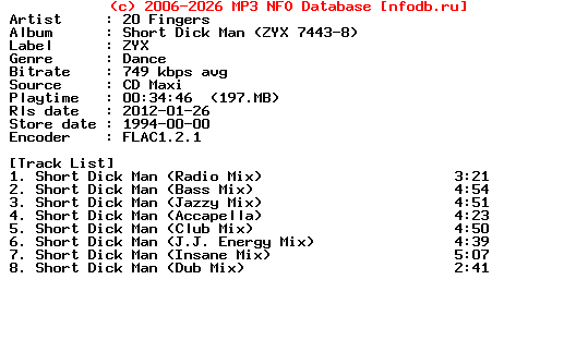 20_Fingers-Short_Dick_Man_(ZYX_7443-8)-CDM-1994