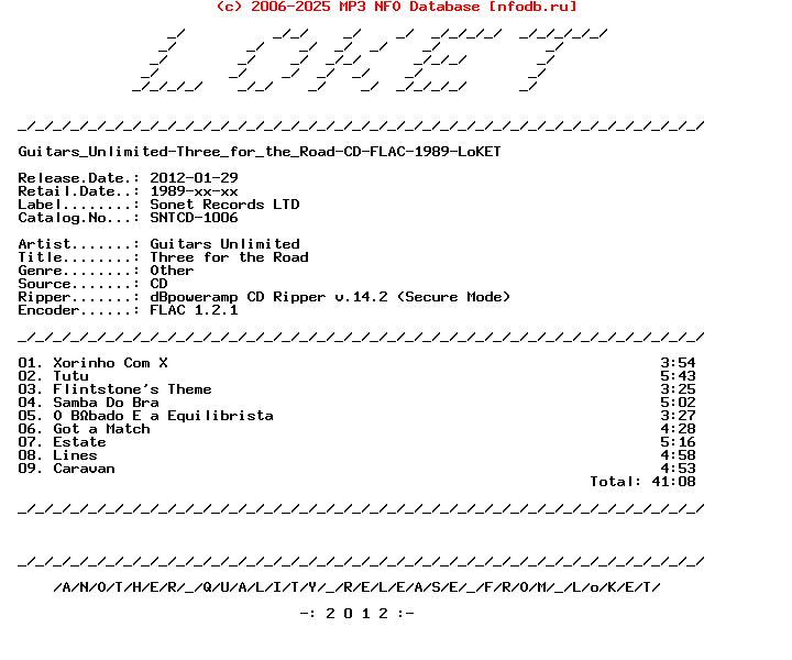 Guitars_Unlimited-Three_For_The_Road-CD-FLAC-1989-LoKET