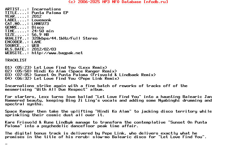 Incarnations-Punta_Paloma_Ep-(LMNKV73)-WEB-2012