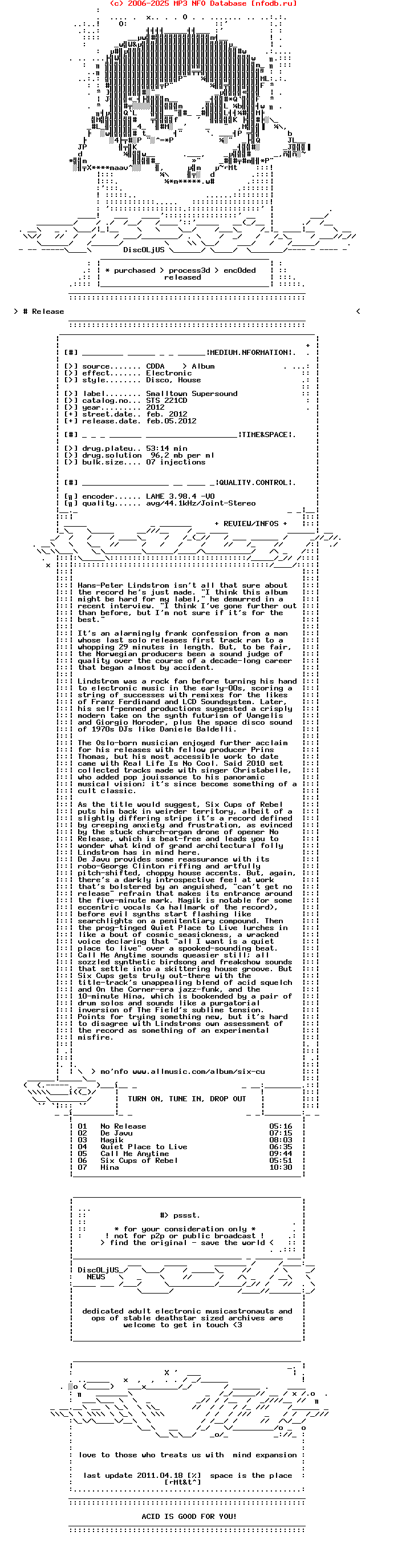 Lindstrom--Six_Cups_Rebel_(STS_221CD)-Promo-2012-dL