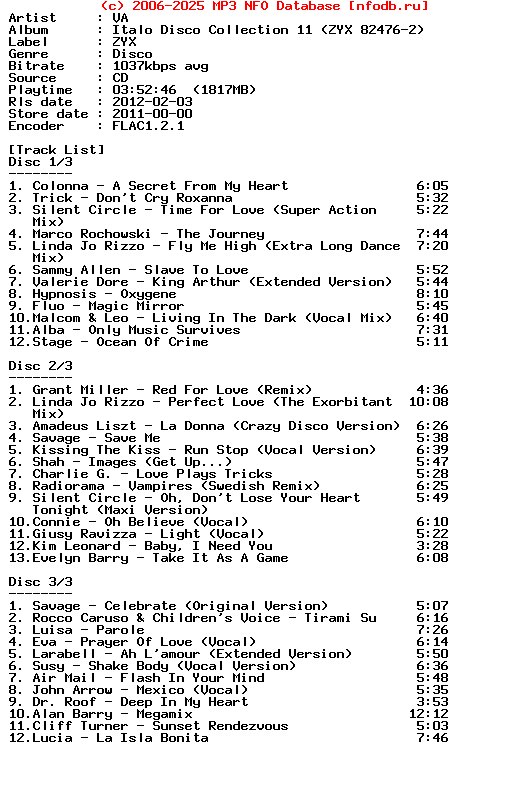 VA-Italo_Disco_Collection_11_(ZYX_82476-2)-3CD-2011