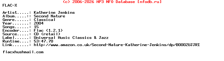 Katherine_Jenkins-Second_Nature-CD-FLAC-2004-Flacx