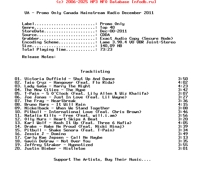 VA-Promo_Only_Canada_Mainstream_Radio_December-2011