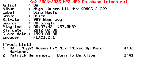 VA-Night_Queen_Hit_Mix_(DNCS_2139)-CDS-1993